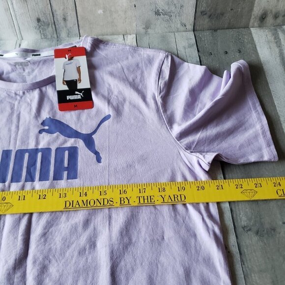 NWT - Puma Ladies' Purple Boyfriend Logo Tee - Size M - Picture 2 of 4
